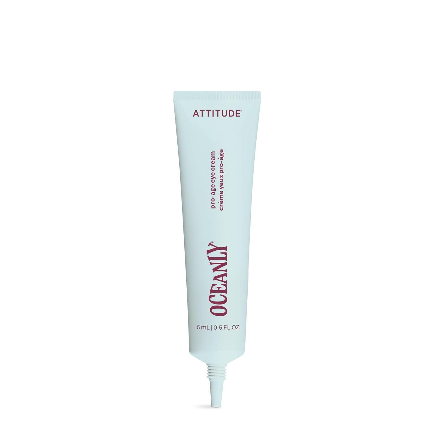 image:imageATTITUDE Anti Aging Eye Cream With Peptides Algae Extract amp Hyaluronic Acid For Dark Circles amp Wrinkles Fragrance Free Skincare Dermatologically Tested EWG Verified Vegan 05 Fl Oz
