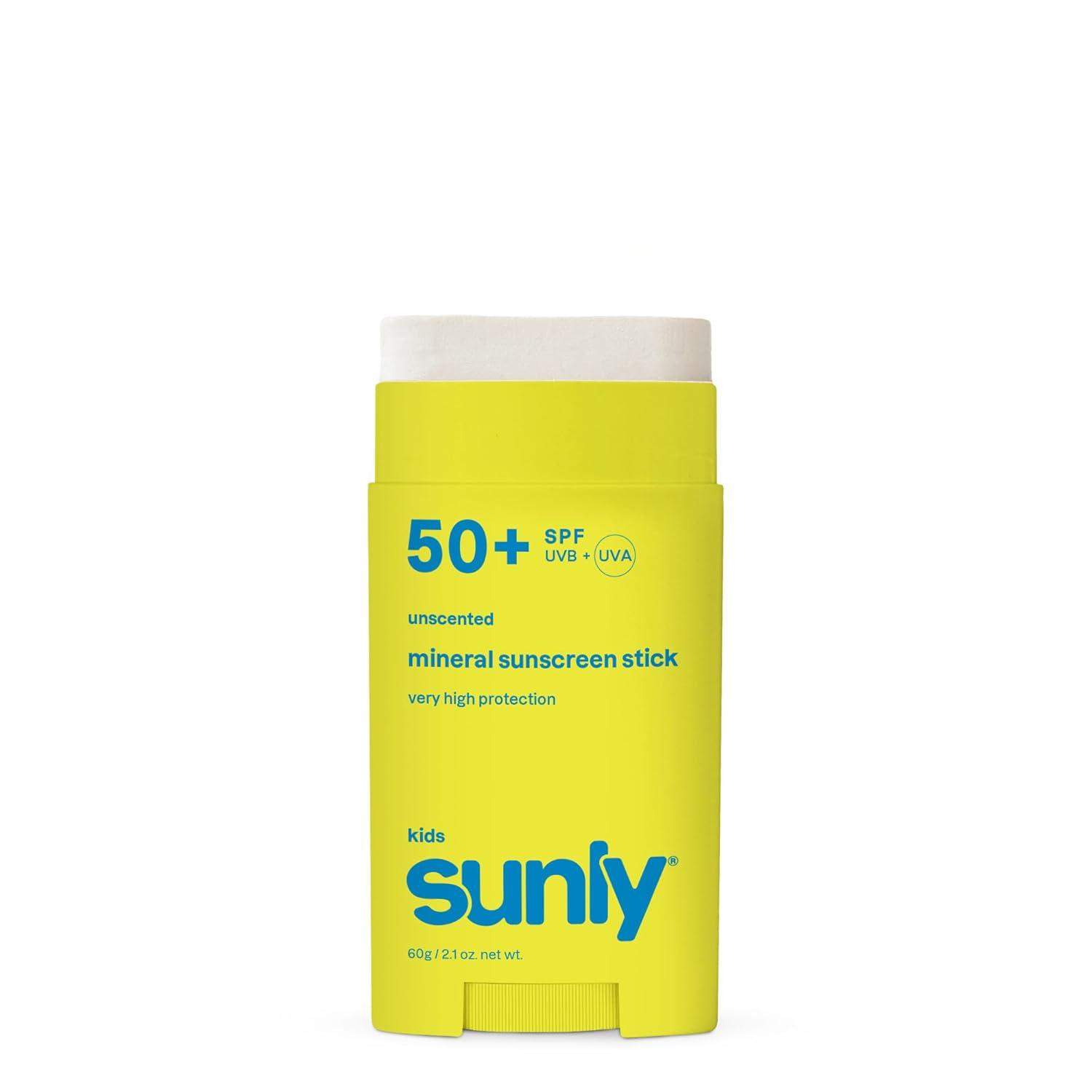 image:imageATTITUDE Kids Mineral Sunscreen Face Stick SPF 50 Broad Spectrum Zinc Oxide EWG Verified NonNano Gentle Lightweight NonGreasy Vegan Unscented 053 ozUnscented