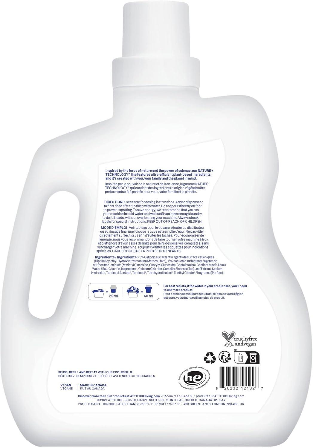 image:imageATTITUDE Liquid Fabric Softener PlantBased amp Vegan HE Compatible Naturally Derived Lavender Scent 80 Loads 676 Fl OzCitrus Zest