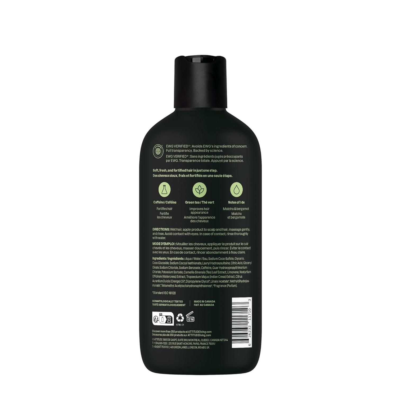 image:imageATTITUDE Mens Shampoo and Conditioner 2in1 Scalp Care for Build Up amp Oily Hair Refresh With Peppermint amp Willow Extract 97 Natural Origin Ingredients EWG Verified Eucalyptus amp Sage 14 Fl OzMatcha Bergamot
