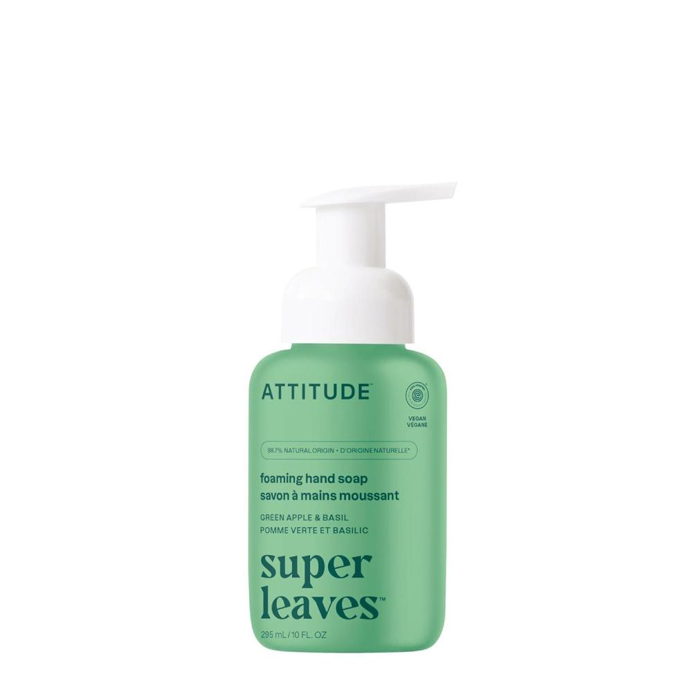 image:imageATTITUDE Foaming Hand Soap EWG Verified Plant and MineralBased Ingredients Vegan and Crueltyfree Personal Care Products Unscented 10 Fl OzGreen Apple  Basil