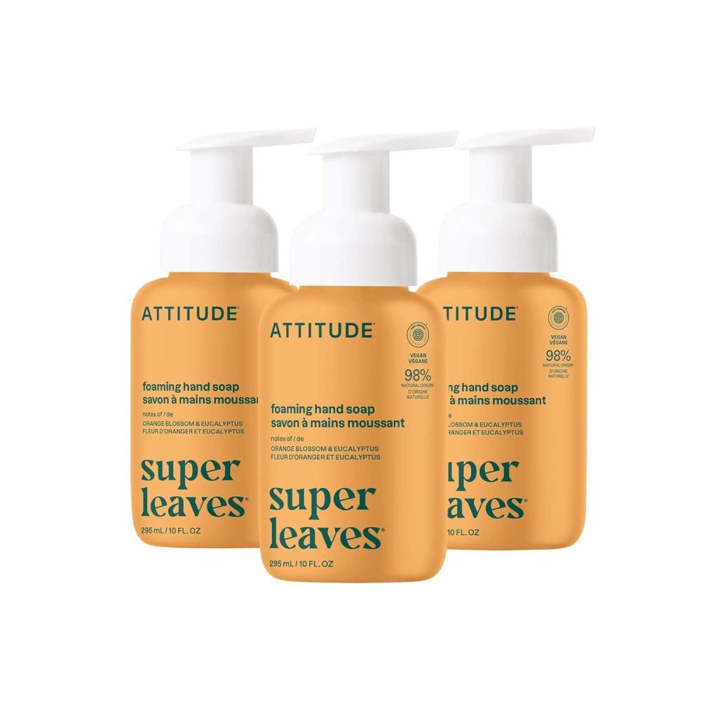 image:imageATTITUDE Foaming Hand Soap EWG Verified Plant and MineralBased Ingredients Vegan and Crueltyfree Personal Care Products Unscented 10 Fl OzOrange Blossom  Eucalyptus