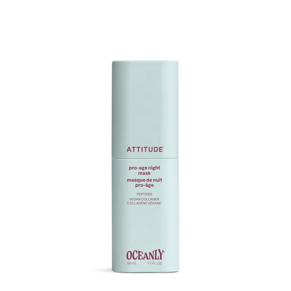image:imageATTITUDE Overnight Face Mask Anti Aging With Hyaluronic Acid Peptides amp Collagen Hydrating for Wrinkles amp Fine Lines Fragrance Free Dermatologically Tested EWG Verified Vegan 17 Fl Oz