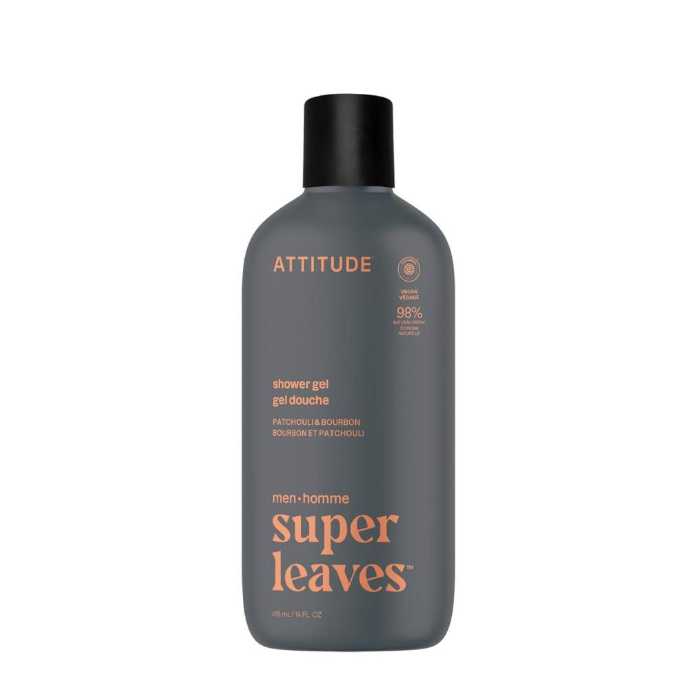 image:imageATTITUDE Shower Gel Body Wash for Men 98 Natural Origin Ingredients Paraben amp Phthalate Free EWG Verified Cleanses Without Drying Amber amp Citrus 14 Fl OzPatchouli Bourbon