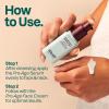 ATTITUDE Anti Aging Hyaluronic Acid Serum for Face, Plumping Facial Serum for Wrinkles & Fine Lines, Fragrance Free Skincare, Dermatologically Tested, Travel Size, EWG Verified, Vegan, 1 Fl Oz