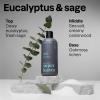ATTITUDE Shower Gel Body Wash for Men, 98% Natural Origin Ingredients, Paraben & Phthalate Free, EWG Verified, Cleanses Without Drying, Amber & Citrus, 14 Fl Oz(Eucalyptus & Sage)