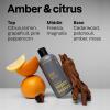 ATTITUDE Shower Gel Body Wash for Men, 98% Natural Origin Ingredients, Paraben & Phthalate Free, EWG Verified, Cleanses Without Drying, Amber & Citrus, 14 Fl Oz(Amber & Citrus)