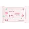 ATTITUDE Baby Water Wipes, EWG Verified, Safe for Newborns, Unscented & Fragrance-Free, 99% Water, Gentle, Vegan & Dermatologically Tested, Travel Pack with Hard Lid, 72 Count (Pack of 3)(72 Count (Pack of 1))