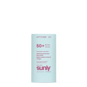 ATTITUDE Baby Mineral Sunscreen Face Stick SPF 50, Broad Spectrum Zinc Oxide, EWG Verified, Non-Nano, Gentle Lightweight Non-Greasy, Vegan(0.53 Ounce (Pack of 1))