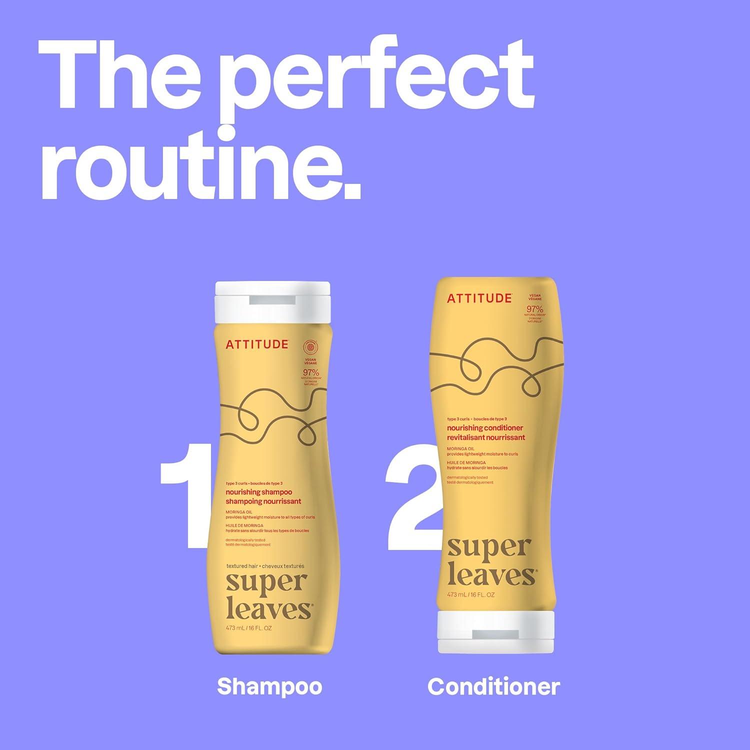 image:imageATTITUDE Amplifying Shampoo for Curly Hair with Coconut Oil EWG Verified Vegan and Naturally Derived Ingredients 2a 2b 2c Curl Type Gives body to Curls 16 Fl OzCurl Nourishing