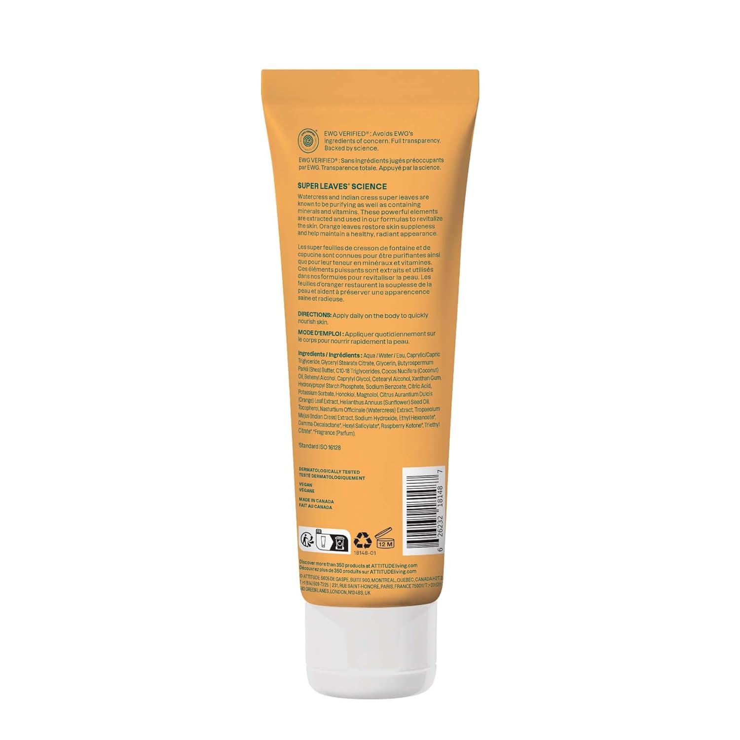 image:imageATTITUDE Body Lotion EWG Verified Vegan amp CrueltyFree Hydrating Moisturizer for Dry Skin NonGreasy Skin Care Earl Grey amp Fresh Cucumber Scent 16 Fl OzOrange Blossom Eucalyptus