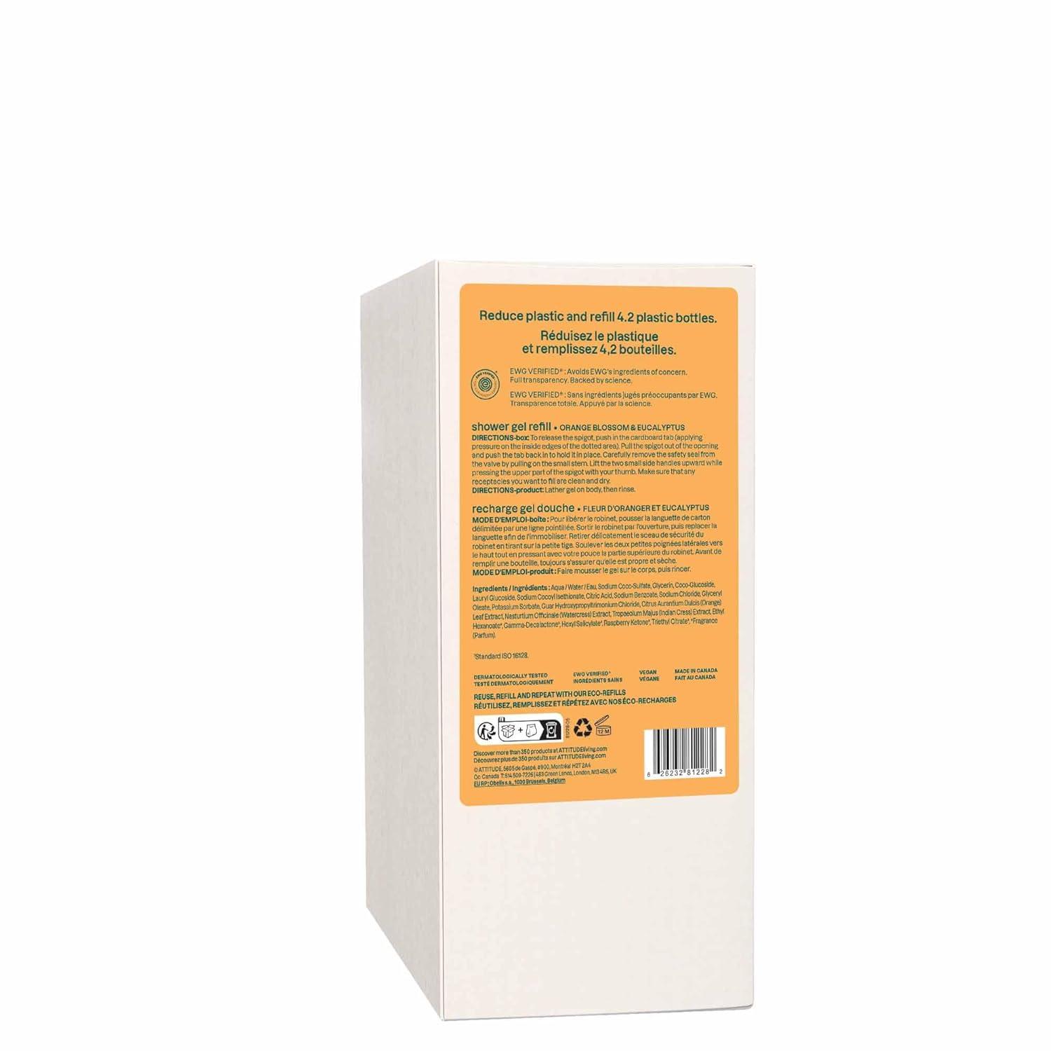 image:imageATTITUDE Body Wash EWG Verified Shower Gel Dermatologically Tested Plant and MineralBased Vegan Personal Care Products Earl Grey amp Fresh Cucumber 16 Fl OzOrange Blossom Eucalyptus