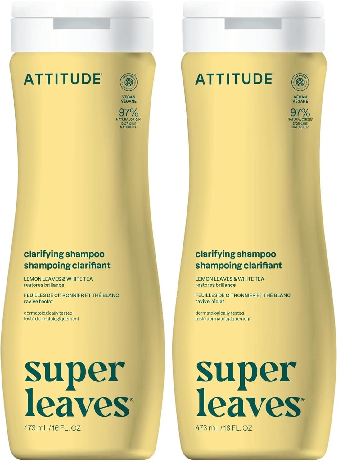 image:imageATTITUDE Clarifying Hair Shampoo EWG Verified Restores Shine Naturally Derived Ingredients Vegan and Plant Based Lemon Leaves and White Tea 16 Fl OzClarifying