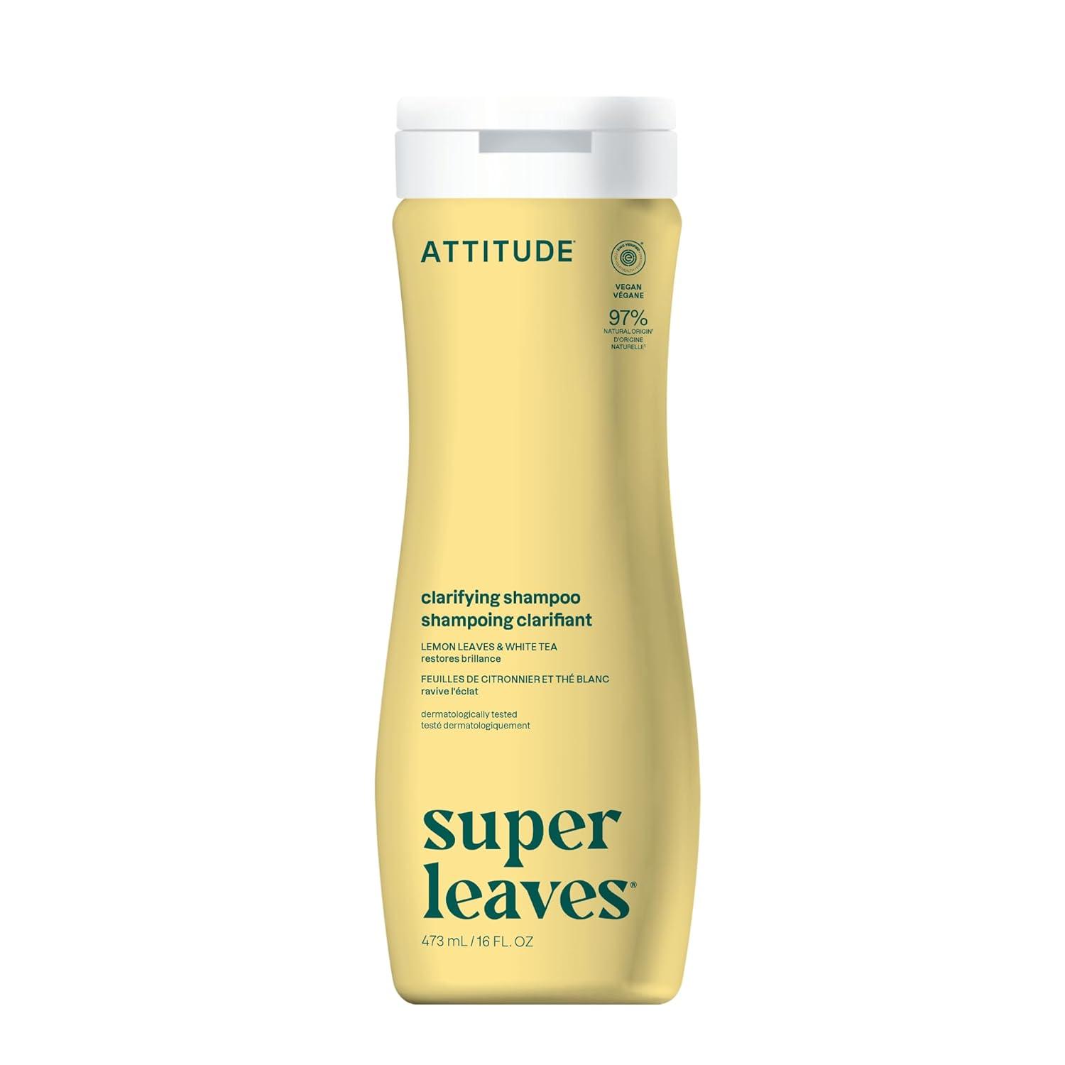 image:imageATTITUDE Clarifying Hair Shampoo EWG Verified Restores Shine Naturally Derived Ingredients Vegan and Plant Based Lemon Leaves and White Tea 16 Fl OzClarifying