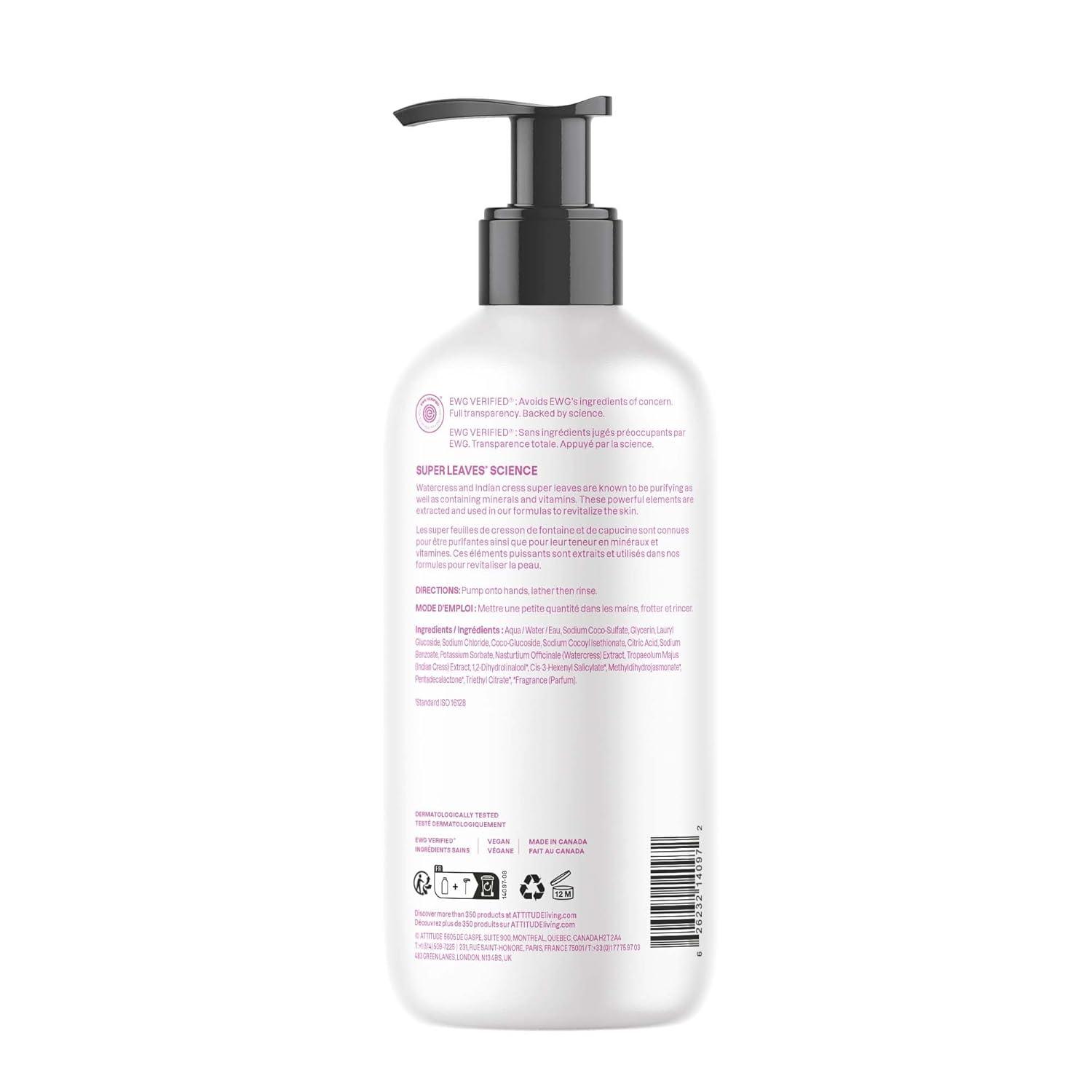 image:imageATTITUDE Liquid Hand Soap EWG Verified Plant and MineralBased Vegan Personal Care Products Coconut amp Wild Berries Scent 16 Fl OzCoconut Wild Berries