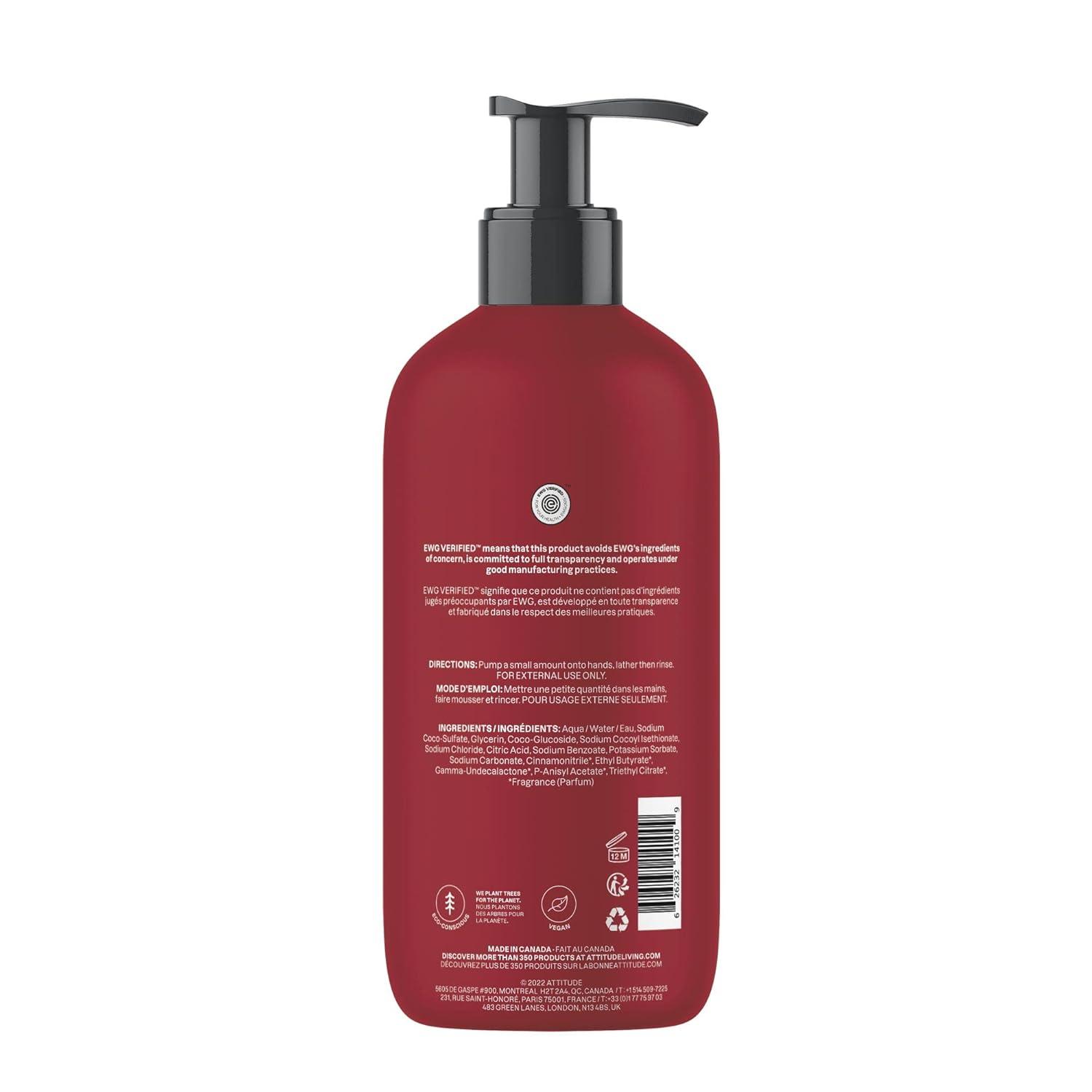 image:imageATTITUDE Liquid Hand Soap EWG Verified Plant and MineralBased Vegan Personal Care Products Pine amp Sage 16 Fl OzApple Spices