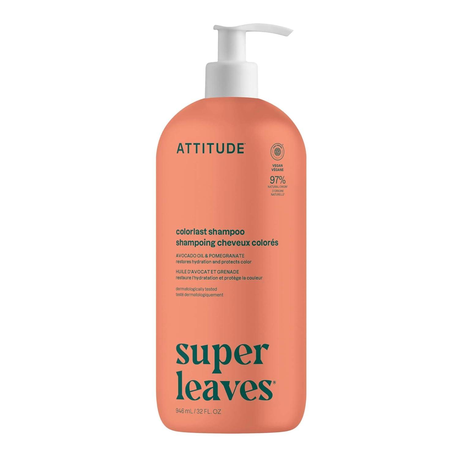 image:imageATTITUDE Moisture Rich Hair Shampoo EWG Verified For Dry and Damaged Hair Naturally Derived Ingredients Vegan and Plant Based Quinoa and Jojoba Bulk Refill 676 Fl OzColorlast