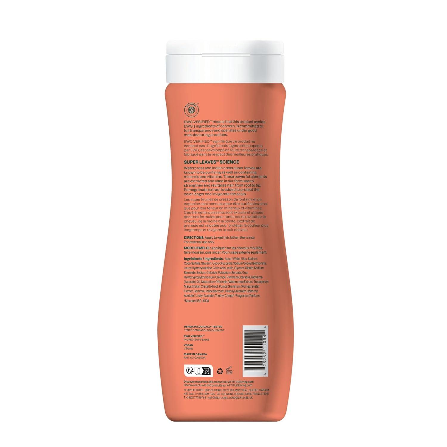 image:imageATTITUDE Moisture Rich Hair Shampoo EWG Verified For Dry and Damaged Hair Naturally Derived Ingredients Vegan and Plant Based Quinoa and Jojoba Bulk Refill 676 Fl OzColorlast