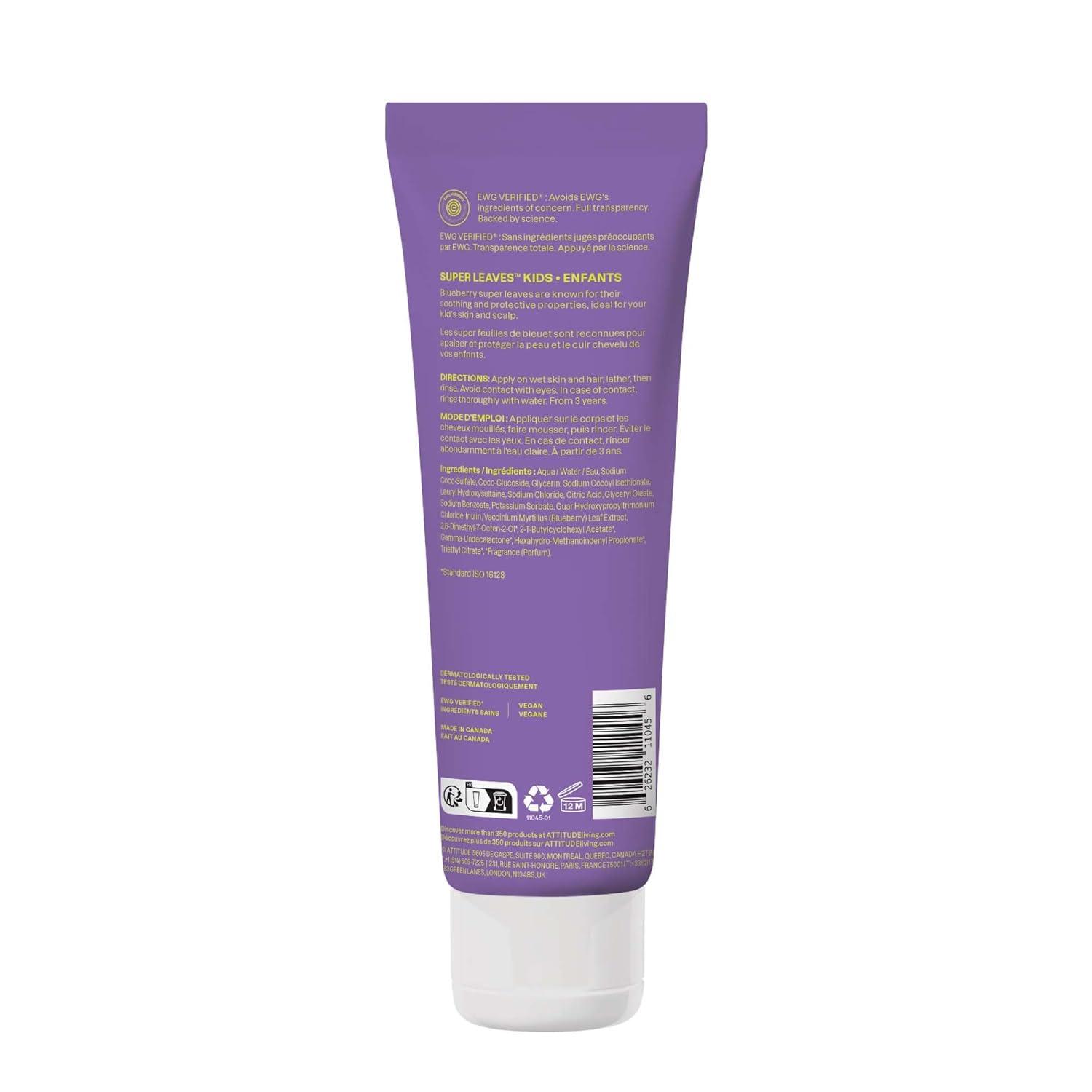 image:imageATTITUDE Shampoo and Body Wash for Kids EWG Verified Hair and Body Cleanser Dermatologically Tested Soap Plant and Mineral Based Bath Products Vegan Mango 16 Fl OzVanilla Pear