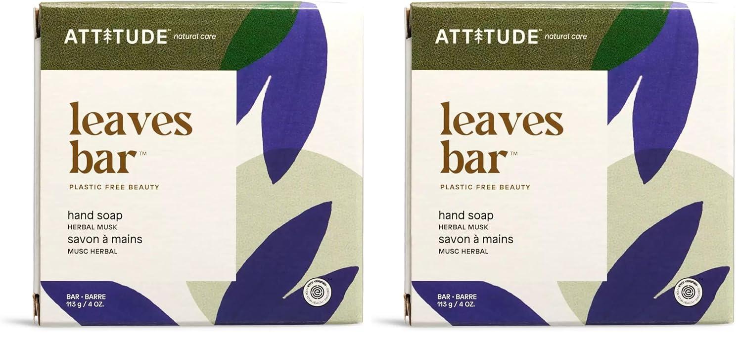 image:imageATTITUDE Soap Bar Natural Origin Nourishing Cleanser for Hands and Body Repairs and Soothes Dry skin Avocado Oil amp Shea Butter EWG Verified amp Vegan Orange Cardamom 4 OzHerbal Musk