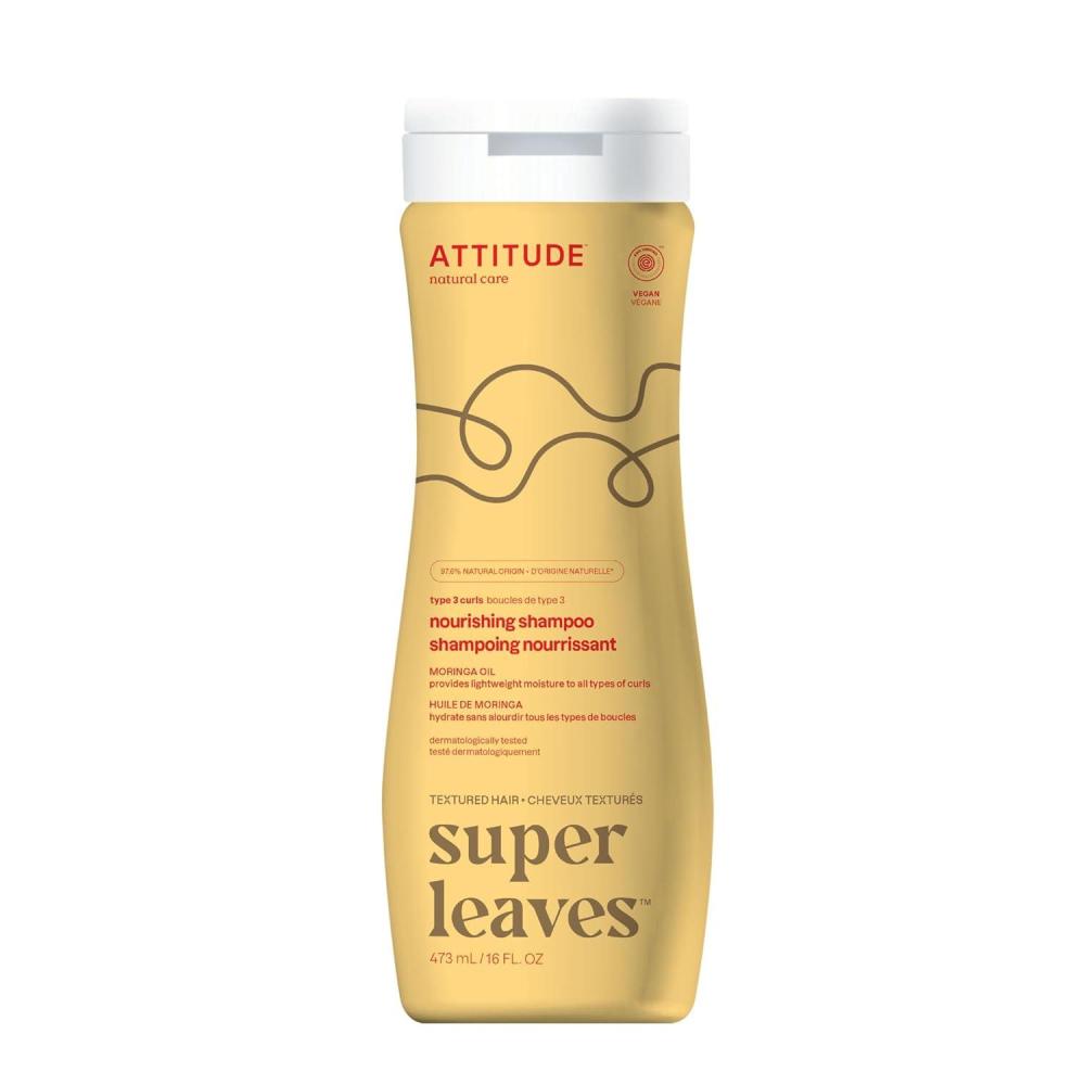 image:imageATTITUDE Amplifying Shampoo for Curly Hair with Coconut Oil EWG Verified Vegan and Naturally Derived Ingredients 2a 2b 2c Curl Type Gives body to Curls 16 Fl OzCurl Nourishing