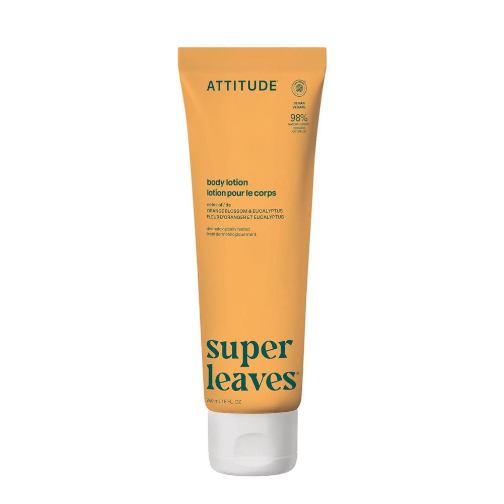 image:imageATTITUDE Body Lotion EWG Verified Vegan amp CrueltyFree Hydrating Moisturizer for Dry Skin NonGreasy Skin Care Earl Grey amp Fresh Cucumber Scent 16 Fl OzOrange Blossom  Eucalyptus
