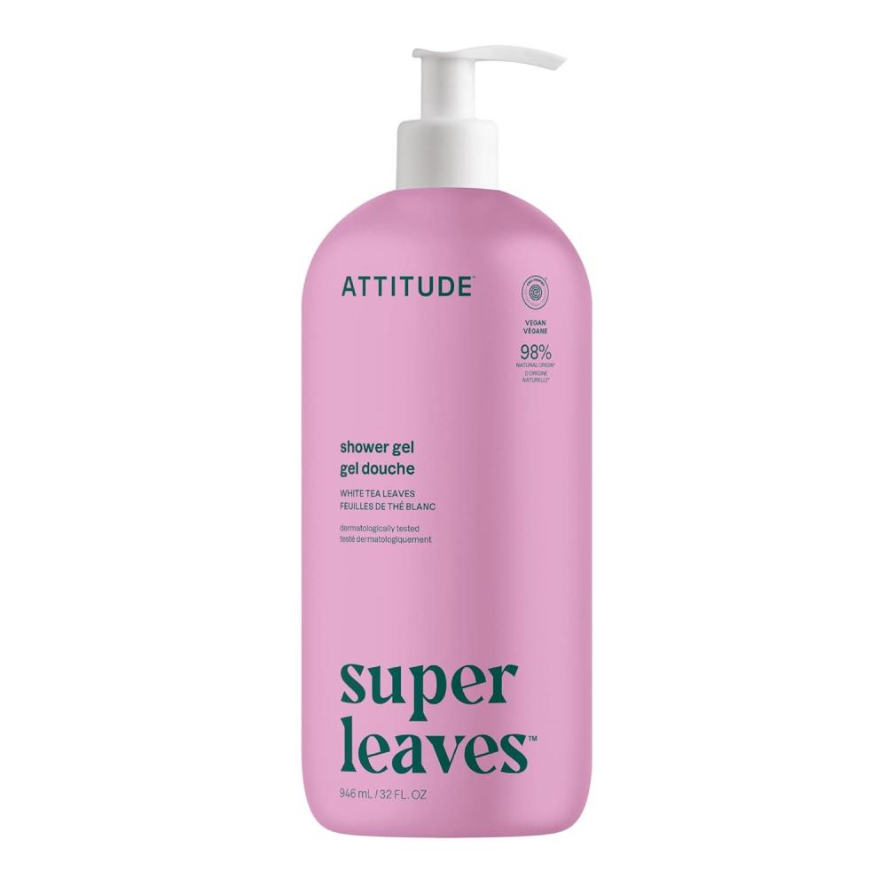 image:imageATTITUDE Body Wash EWG Verified Shower Gel Dermatologically Tested Plant and MineralBased Vegan Personal Care Products Earl Grey amp Fresh Cucumber 16 Fl OzWhite Tea Leaves