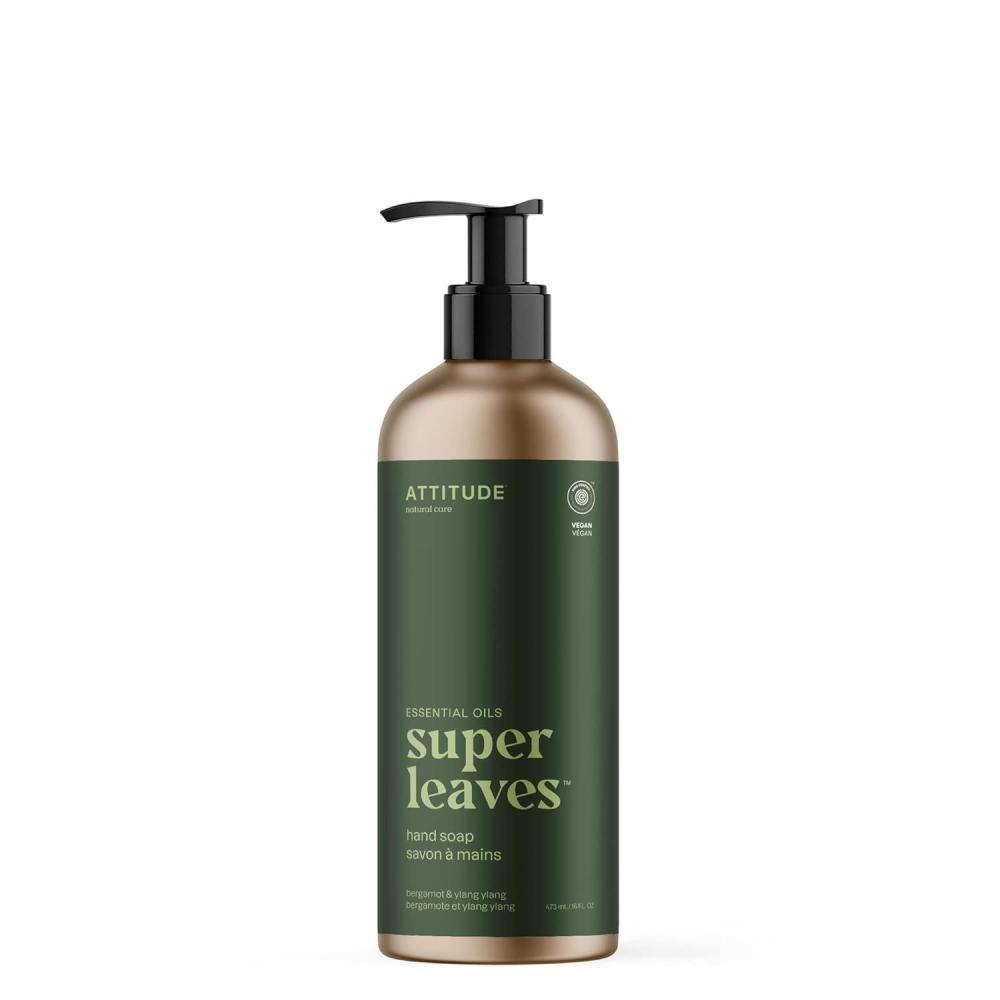 image:imageATTITUDE Gentle Hand Soap for Sensitive Skin EWG Verified Enriched with Oats Dermatologically Tested Vegan Unscented Aluminum Bottle 16 Fl OzBergamot Ylang Ylang