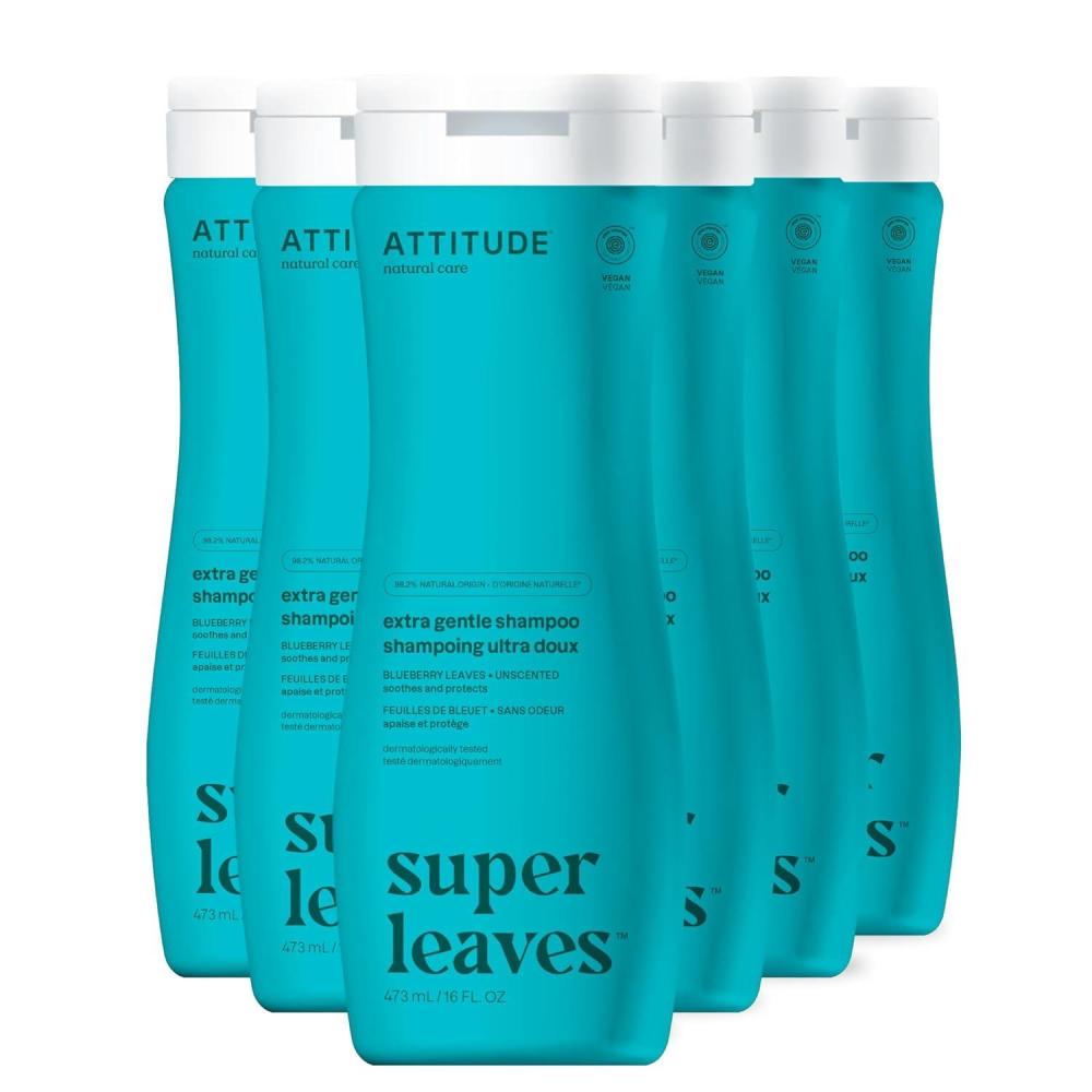 image:imageATTITUDE Moisture Rich Hair Shampoo EWG Verified For Dry and Damaged Hair Naturally Derived Ingredients Vegan and Plant Based Quinoa and Jojoba Bulk Refill 676 Fl OzExtra Gentle