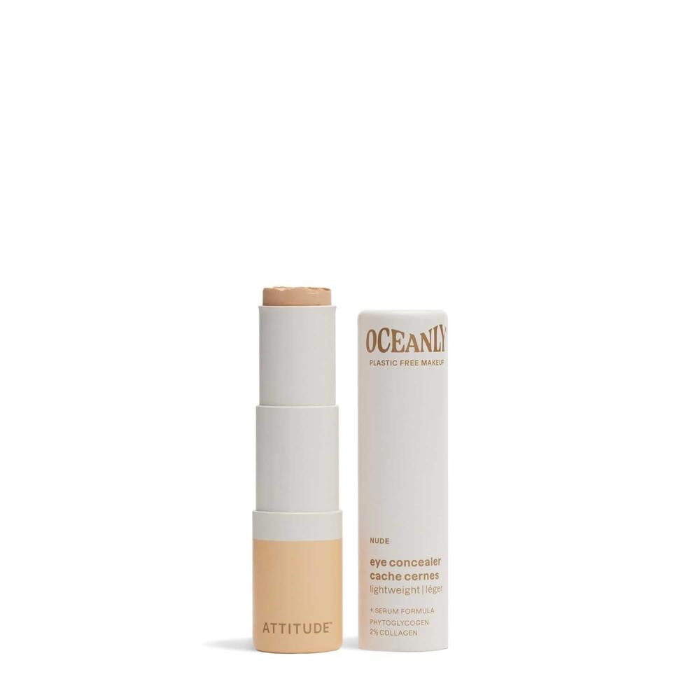 image:imageATTITUDE Oceanly Light Coverage Under Eye Concealer Stick Titanium DioxideFree EWG Verified PlasticFree Vegan amp Crueltyfree Makeup Cream 02 OuncesNude