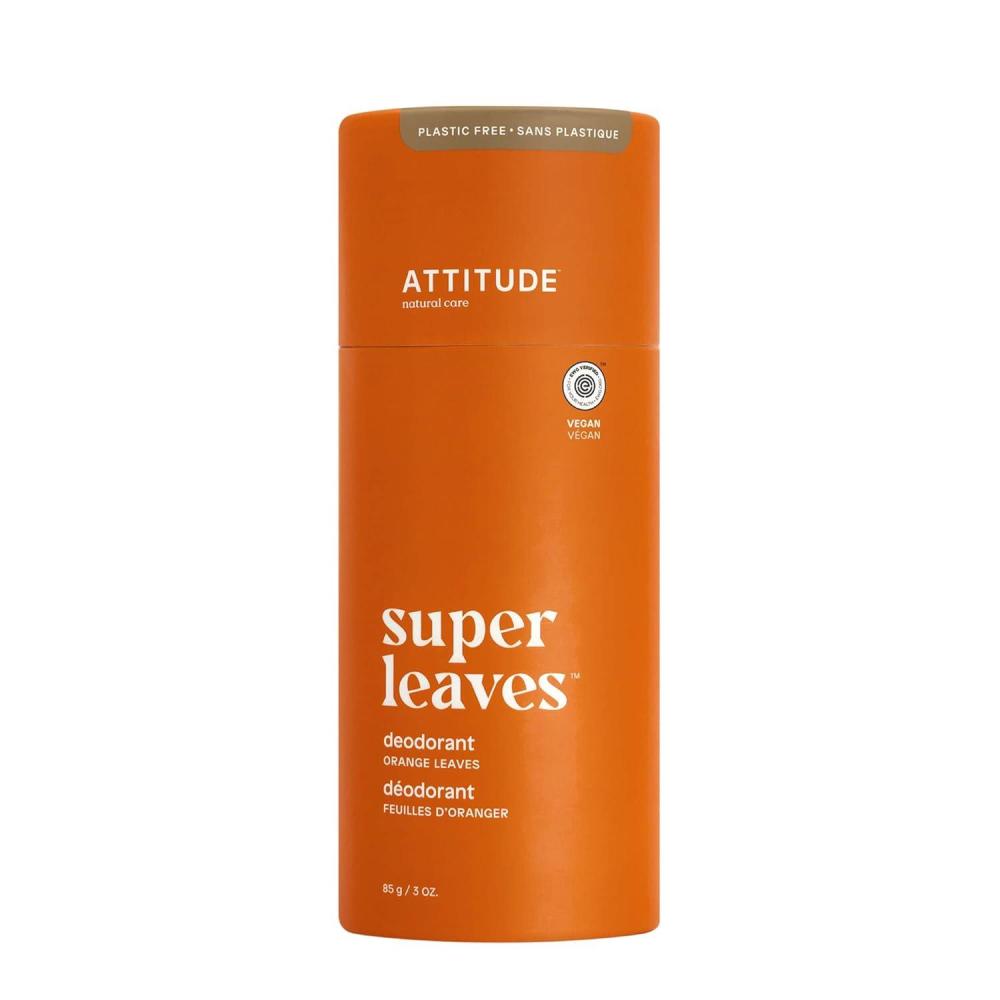 image:imageATTITUDE PlasticFree Deodorant EWG Verified Aluminum Free Vegan Naturally Sourced Body Deodorants for Women amp Men Dermatologically Tested White Tea Leaves 3 OuncesOrange leaves
