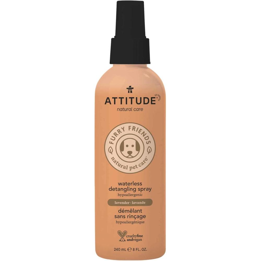 image:imageAttitude Waterless AntiItching Detangling Spray for Pets Plant and MineralBased Ingredients Vegan and CrueltyFree Animal Grooming Products Lavender 8 Fl Oz