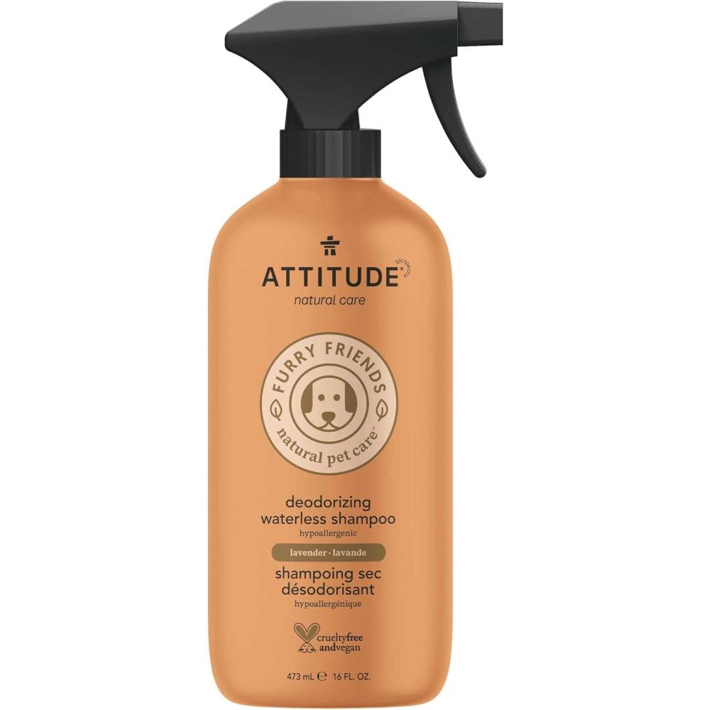 image:imageAttitude Waterless Shampoo Spray for Pets Plant and MineralBased Ingredients Vegan and CrueltyFree Grooming Products Deodorizing and AntiItching Lavender 16 Fl Oz16 Fl Oz