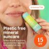 ATTITUDE Plastic-free Lip Balm with Sun Protection SPF 15, EWG Verified, Plant- and Mineral-Based Ingredients, Vegan and Cruelty-free, Coconut, 0.3 Oz(Unscented)