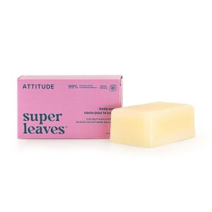ATTITUDE Bath and Shower Body Soap Bar, EWG Verified, Plastic-free, Plant and Mineral-Based Ingredients, Vegan and Cruelty-free Personal Care Products, Sea Salt, 4 Ounces(Coconut & Wild Berries)