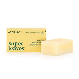 ATTITUDE Bath and Shower Body Soap Bar, EWG Verified, Plastic-free, Plant and Mineral-Based Ingredients, Vegan and Cruelty-free Personal Care Products, Sea Salt, 4 Ounces(Earl Grey & Fresh Cucumber)