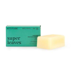 ATTITUDE Bath and Shower Body Soap Bar, EWG Verified, Plastic-free, Plant and Mineral-Based Ingredients, Vegan and Cruelty-free Personal Care Products, Sea Salt, 4 Ounces(Sea Salt)