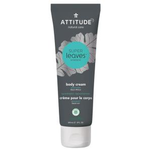 ATTITUDE Body Cream, EWG Verified Moisturizer, Vegan Moisturizing Products For Dry Skin, Dermatologically Tested, White Tea Leaves, 8 Fl Oz(Black Willow)