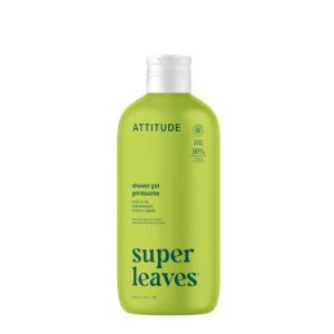 ATTITUDE Body Wash, EWG Verified Shower Gel, Dermatologically Tested, Plant and Mineral-Based, Vegan Personal Care Products, Earl Grey & Fresh Cucumber, 16 Fl Oz(Pear & Amber)