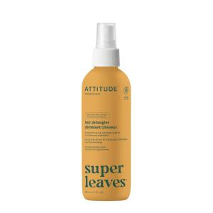 ATTITUDE Detangling Spray, EWG Verified, Vegan & Plant-Based Hair Care, Leave-In for Smooth & Manageable Hair, Pear & Amber Scent, 8 Fl Oz(Orange Blossom & Eucalyptus)