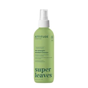 ATTITUDE Detangling Spray, EWG Verified, Vegan & Plant-Based Hair Care, Leave-In for Smooth & Manageable Hair, Pear & Amber Scent, 8 Fl Oz(Pear & Amber)