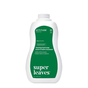 ATTITUDE Foaming Hand Soap, EWG Verified, Plant and Mineral-Based Ingredients, Vegan and Cruelty-free Personal Care Products, Orange Blossom & Eucalyptus Scent,10 Fl Oz(Green Apple & Basil)