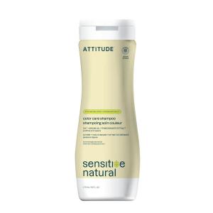 ATTITUDE Hair Shampoo for Sensitive Dry Scalp, EWG Verified, Soothing Oat, Dry and Damaged Hair, Naturally Derived Ingredients, Vegan and Plant-Based, Nourishing, Avocado Oil, 16 Fl Oz(Color Care – Argan Oil)