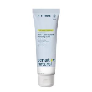 ATTITUDE Hair Shampoo for Sensitive Dry Scalp, EWG Verified, Soothing Oat, Dry and Damaged Hair, Naturally Derived Ingredients, Vegan and Plant-Based, Nourishing, Avocado Oil, 16 Fl Oz(Volume and Shine – Unscented)