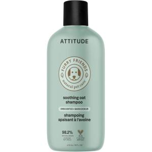 ATTITUDE Itch Soothing Shampoo for Cat & Dog, Vegan and Cruelty-Free, Lavender, 16 Fl Oz(Unscented – Soothing Oatmeal)