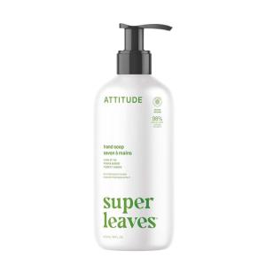 ATTITUDE Liquid Hand Soap, EWG Verified, Plant and Mineral-Based, Vegan Personal Care Products, Coconut & Wild Berries Scent, 16 Fl Oz(Pear & Amber)