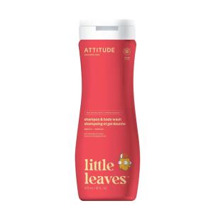 ATTITUDE Shampoo and Body Wash for Kids, EWG Verified Hair and Body Cleanser, Dermatologically Tested Soap, Plant and Mineral Based Bath Products, Vegan, Mango, 16 Fl Oz(Mango)