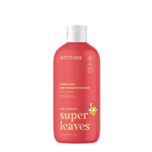 Attitude Bubble Wash for Kids, EWG Verified Bubble Bath, Hair Shampoo and Body Soap, Dermatologically Tested, Plant- and Mineral-Based, Vegan, Mango, 16 Fl Oz(Mango)