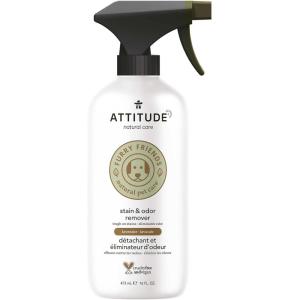 Attitude Stain and Odor Remover for Pets, Plant and Mineral-Based Ingredients, Vegan and Cruelty-Free, Lavender, 16 Fl Oz(16 Fl Oz)