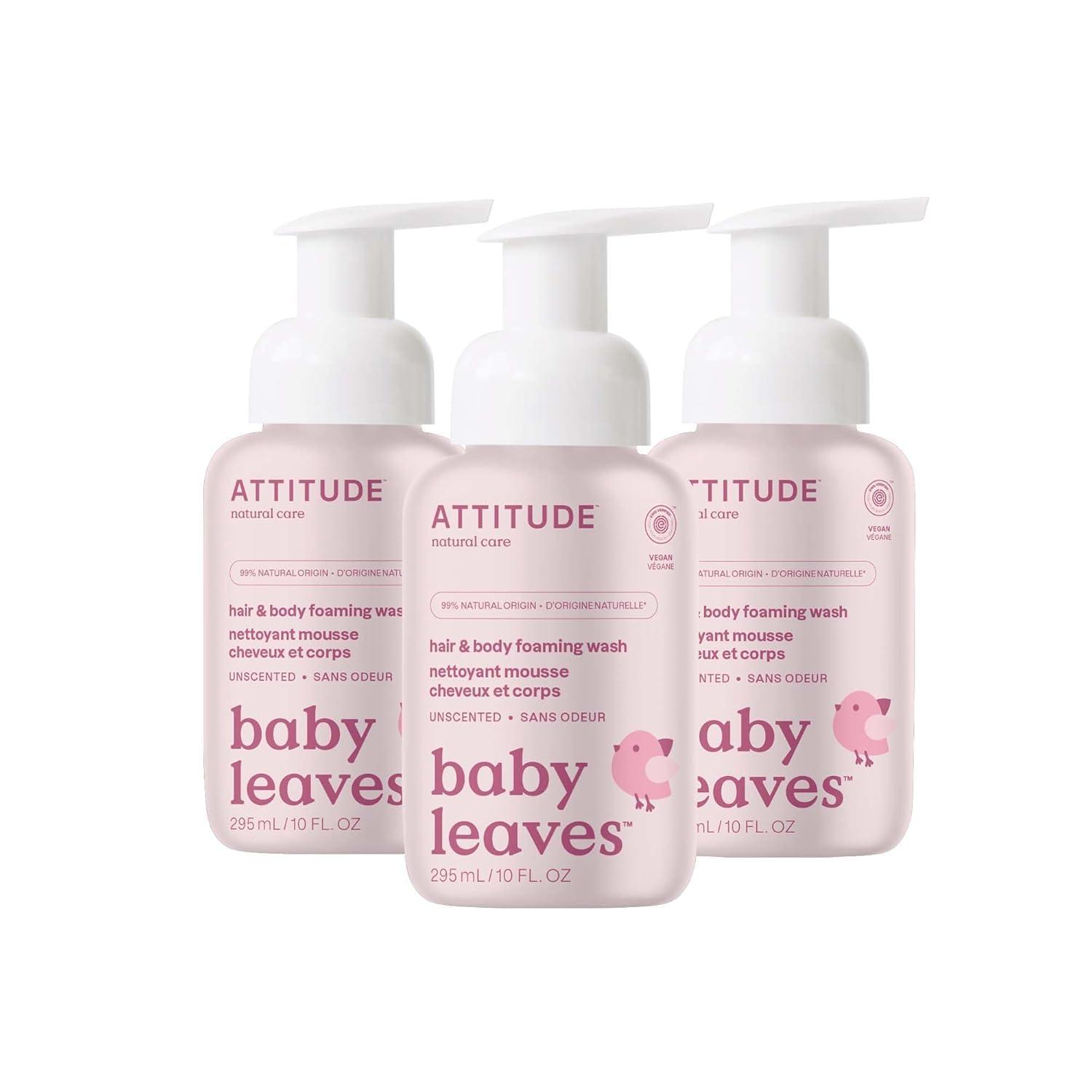 image:imageATTITUDE 2in1 Hair and Body Foaming Baby Wash EWG Verified Shampoo Soap Dermatologically Tested Made with Naturally Derived Ingredients Vegan Orange and Pomegranate 10 Fl OzUnscented
